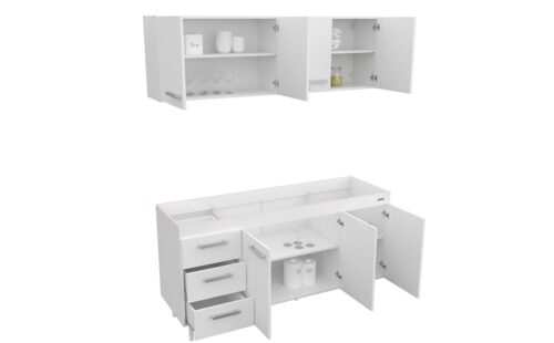 Combo Cocina 1,60mt Express Sin Bacha "Klypso"