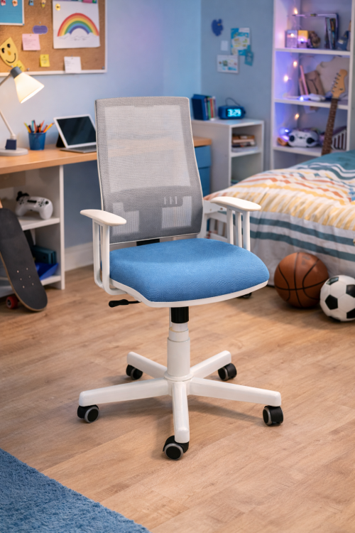 Ergonet Giratoria Plasticos Blancos