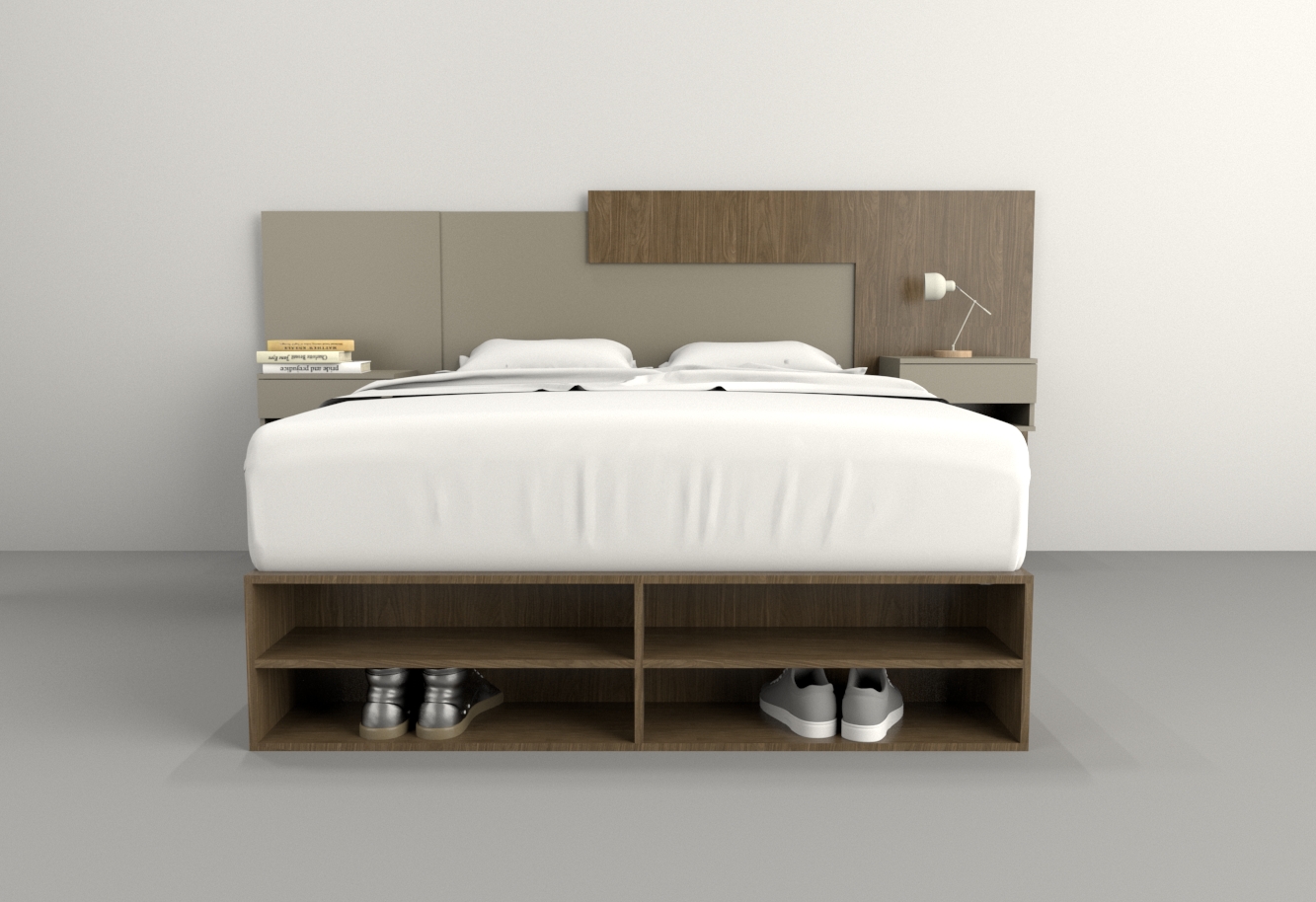 BOX 1,40M 4 CAJONES / 2 ESTANTES - Imagen 11