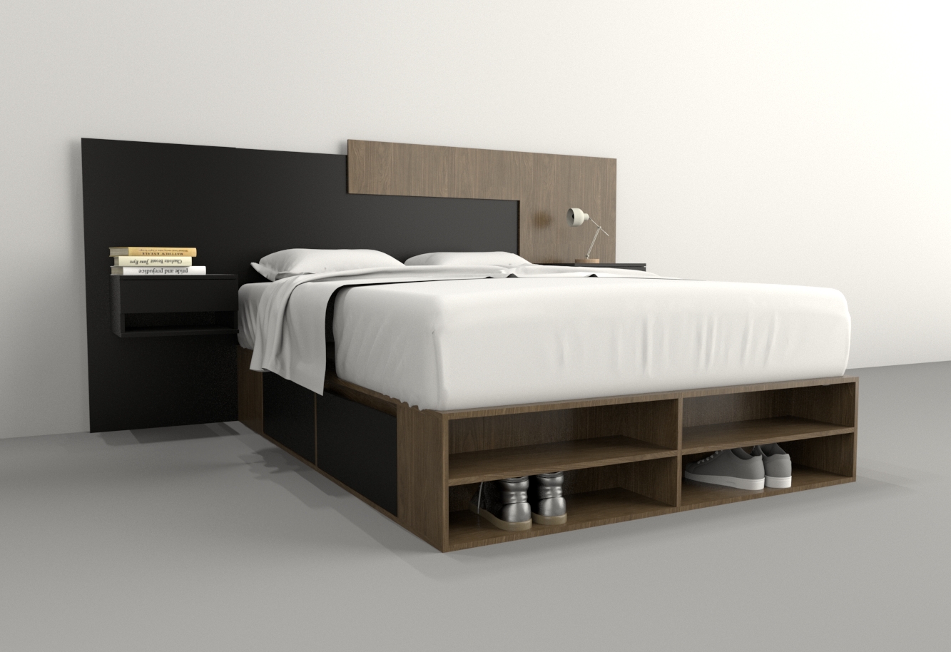 BOX 1,40M 4 CAJONES / 2 ESTANTES - Imagen 21