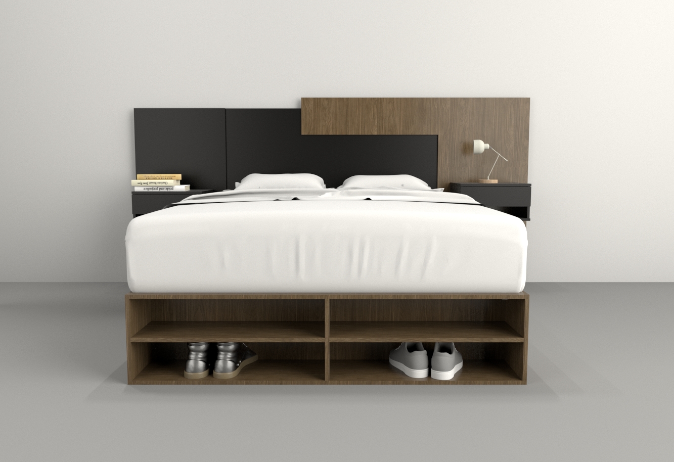 BOX 1,40M 4 CAJONES / 2 ESTANTES - Imagen 22