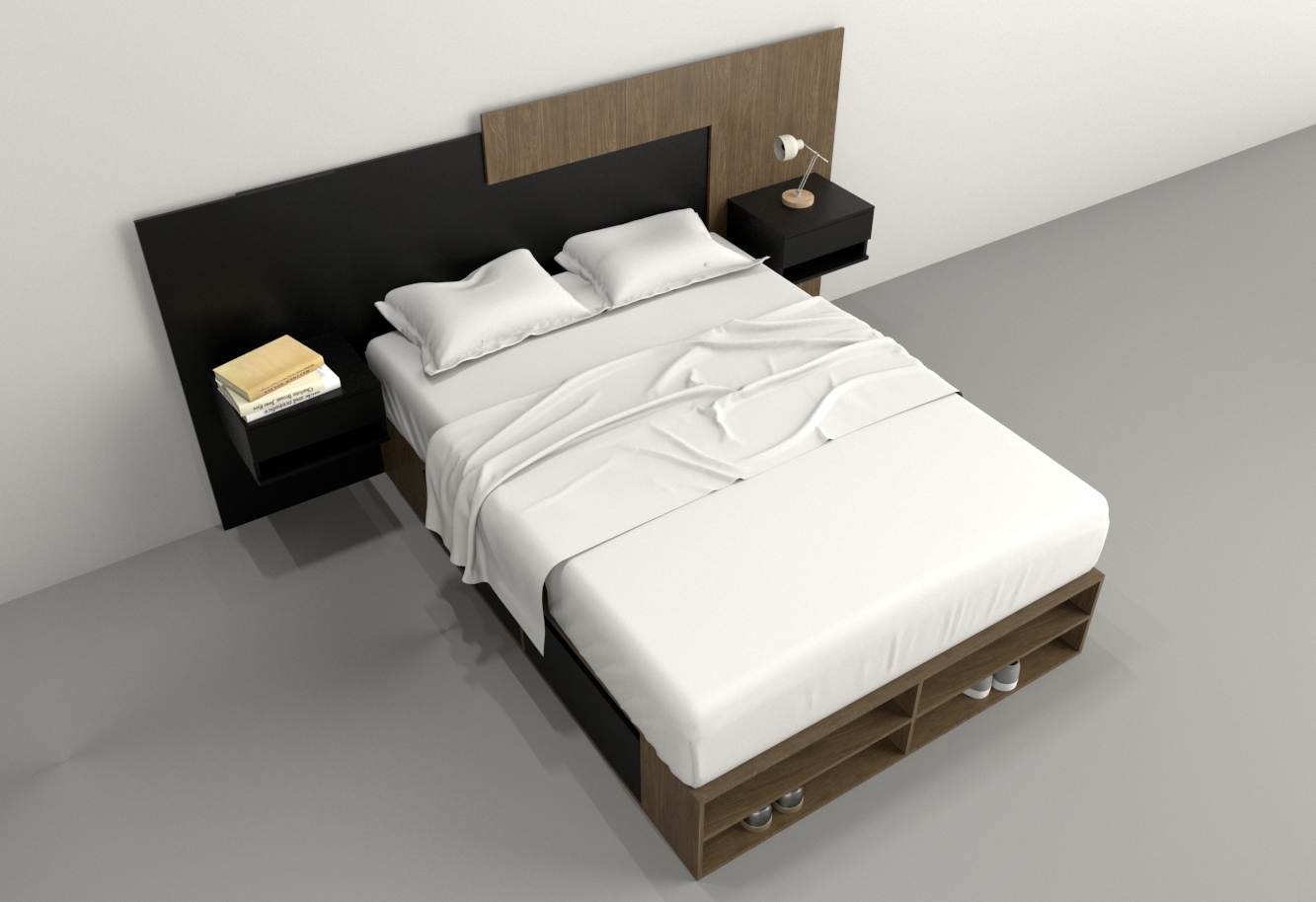 BOX 1,40M 4 CAJONES / 2 ESTANTES - Imagen 23