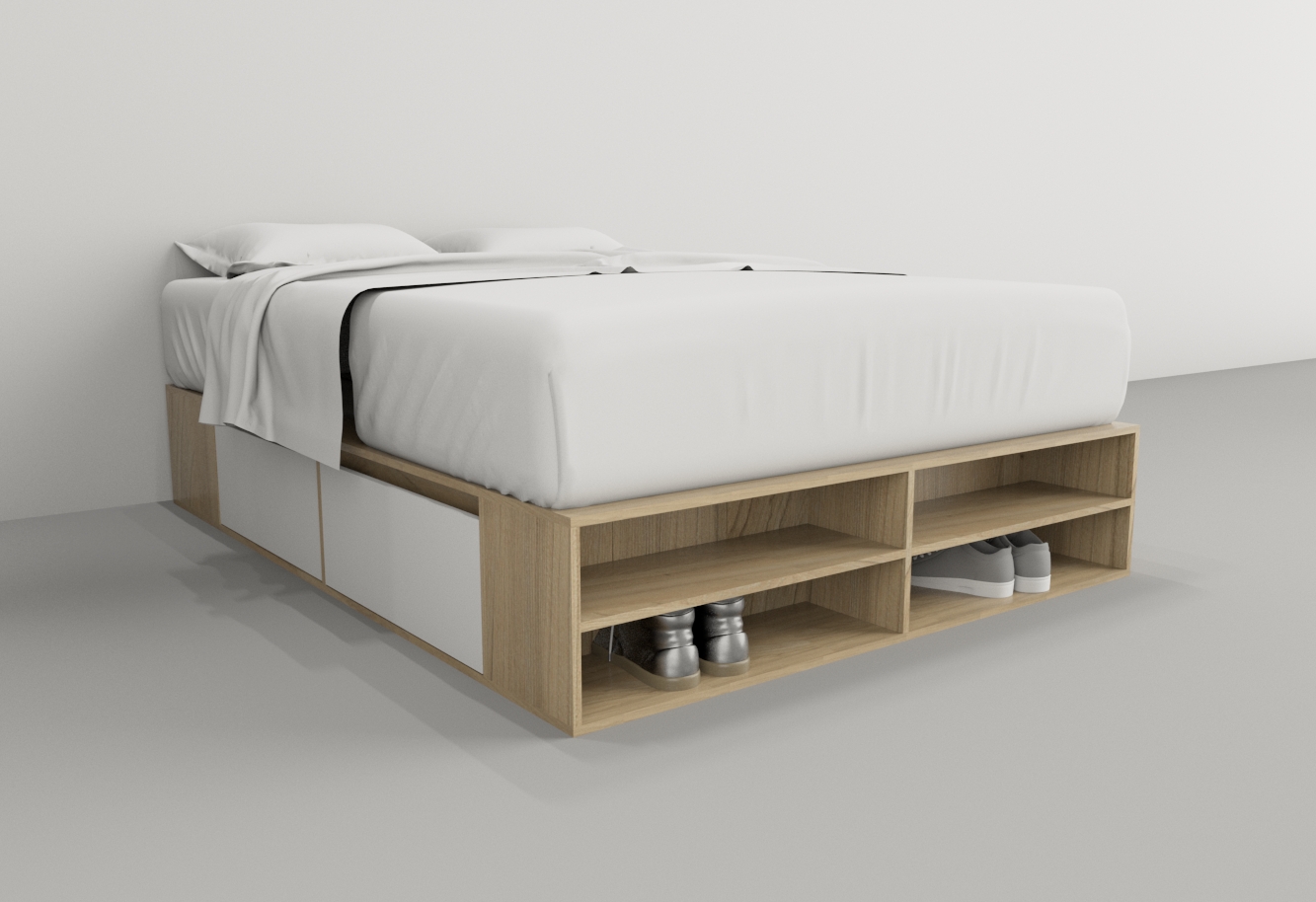 BOX 1,40M 4 CAJONES / 2 ESTANTES - Imagen 29