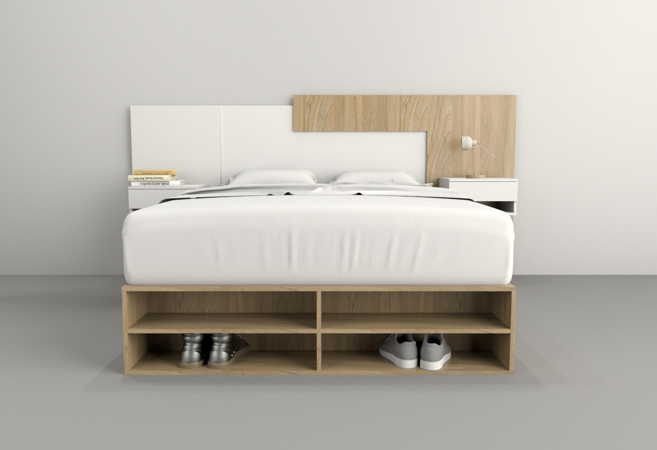 BOX 1,40M 4 CAJONES / 2 ESTANTES - Imagen 33