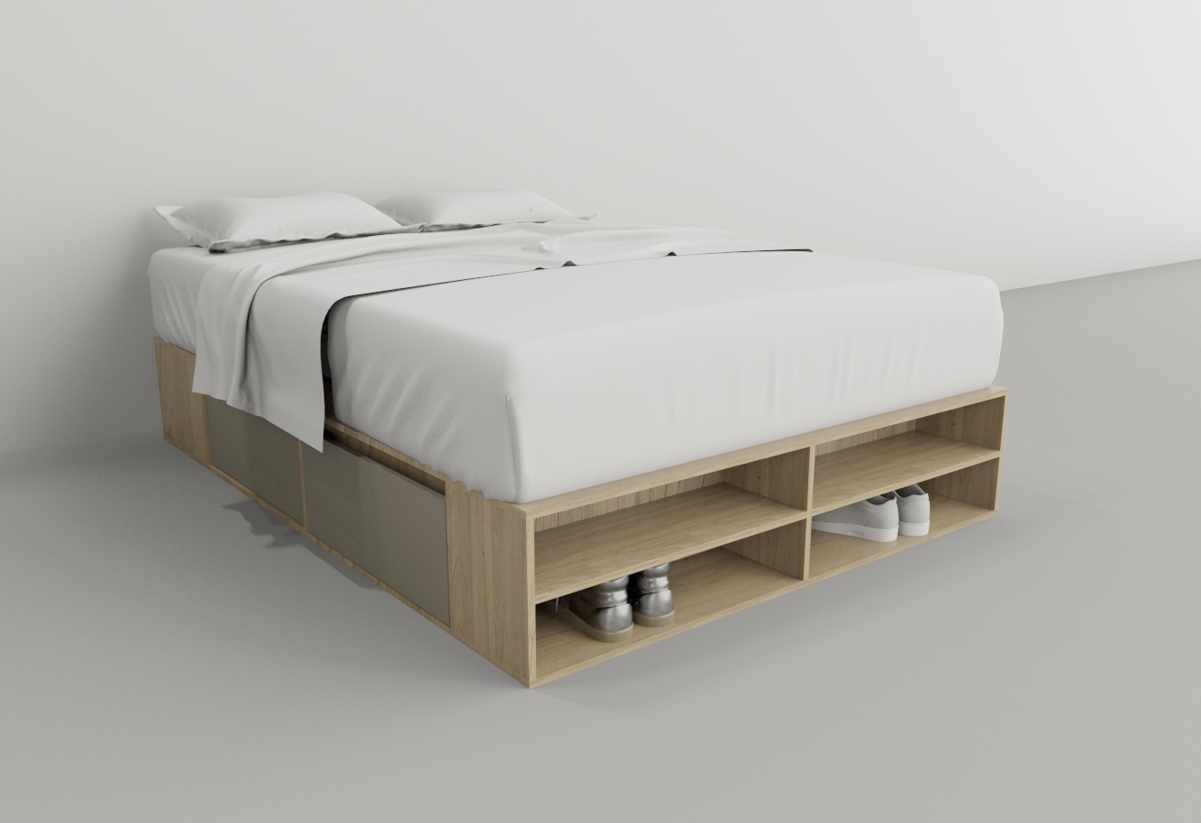 BOX 1,40M 4 CAJONES / 2 ESTANTES - Imagen 40