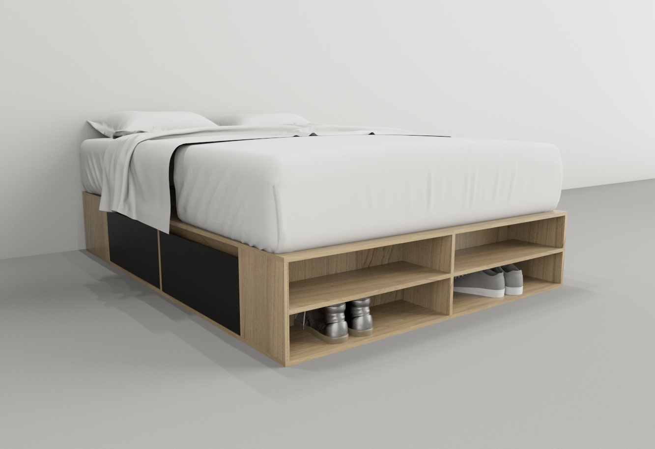 BOX 1,40M 4 CAJONES / 2 ESTANTES - Imagen 51