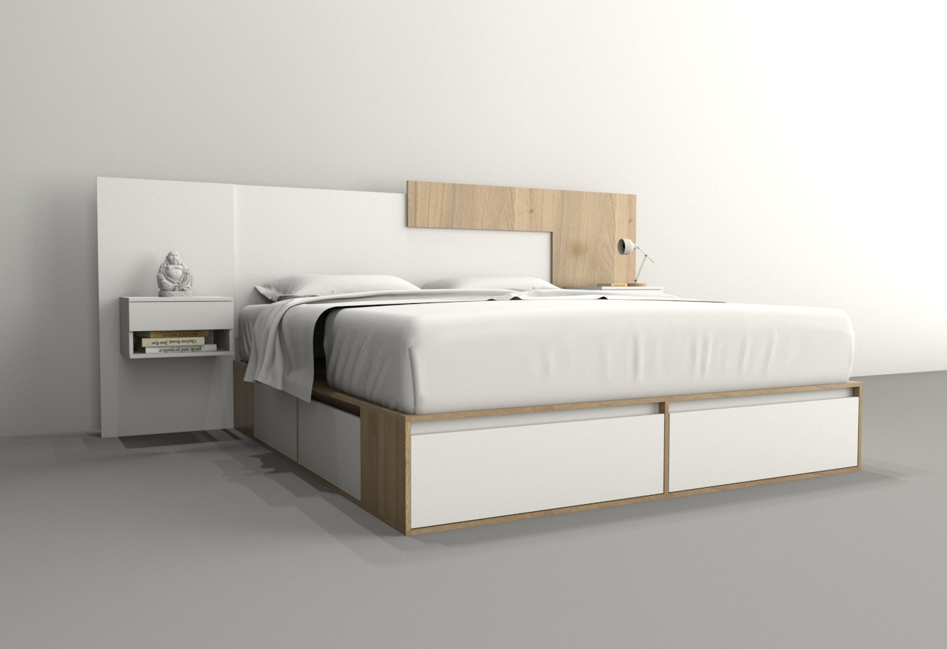 BOX 2,00M 4 CAJONES / 2 PUERTA /4 ESTANTES - Imagen 64