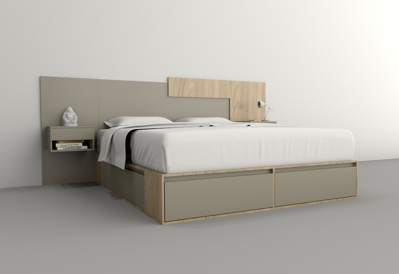 BOX 2,00M 4 CAJONES / 2 PUERTA /4 ESTANTES - Imagen 54