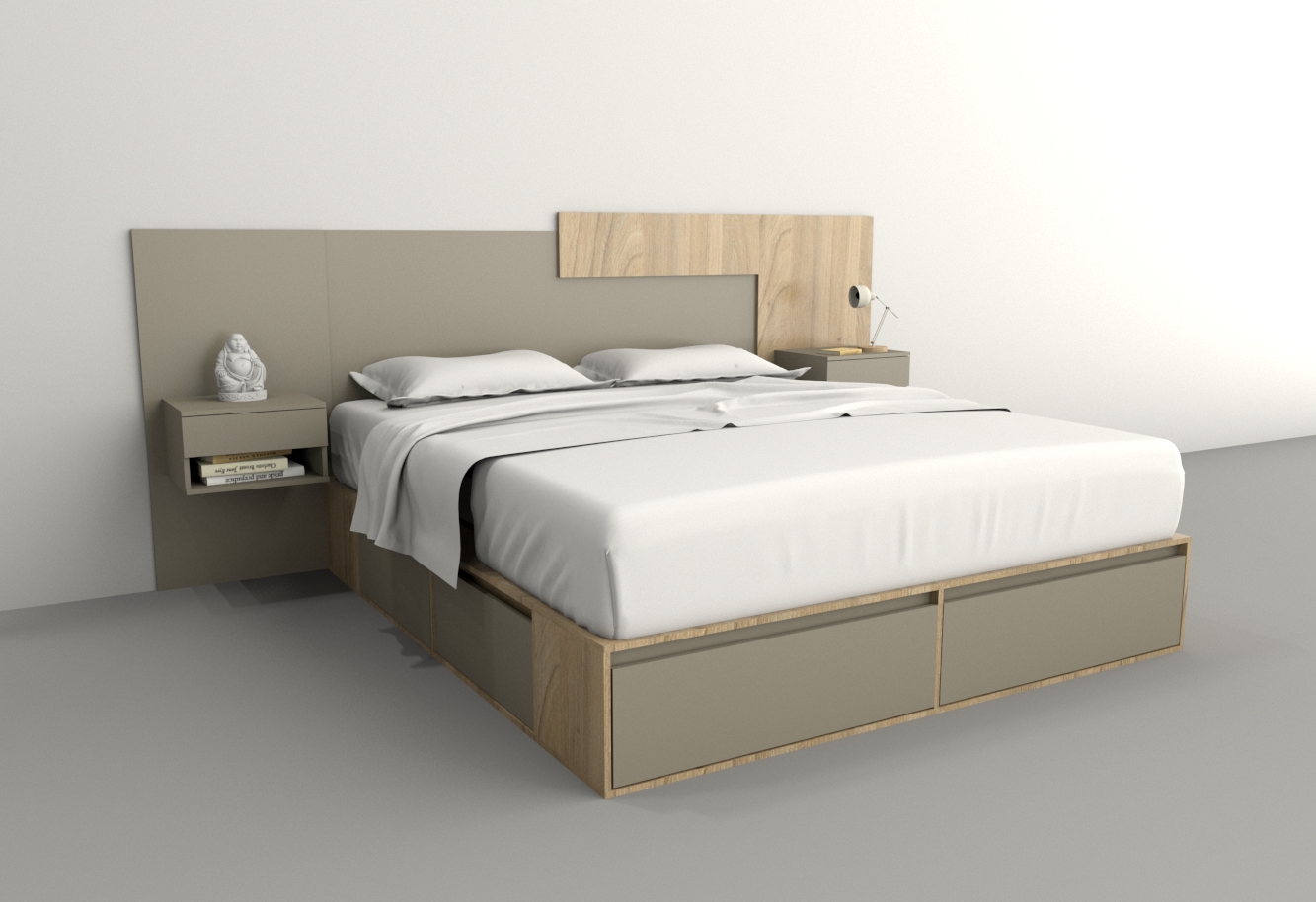 BOX 2,00M 4 CAJONES / 2 PUERTA /4 ESTANTES - Imagen 52