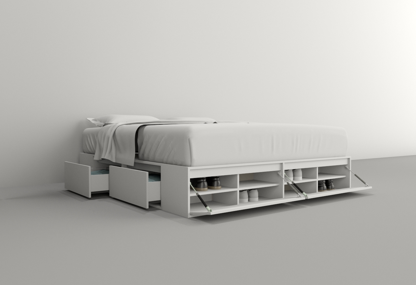 BOX 2,00M 4 CAJONES / 2 PUERTA /4 ESTANTES - Imagen 25