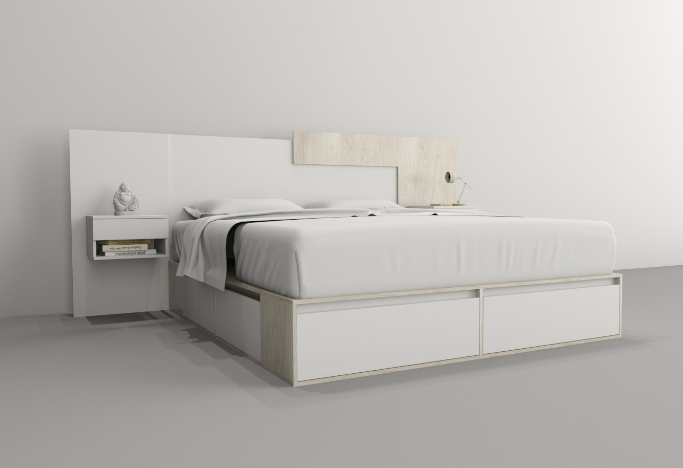 BOX 2,00M 4 CAJONES / 2 PUERTA /4 ESTANTES - Imagen 16