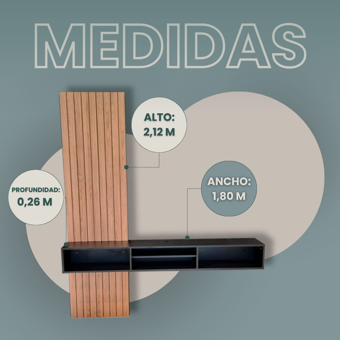 RACK PARA COLGAR 1,80M 1407 - Imagen 12