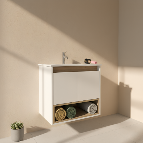 VANITORY 60CM C/BACHA 1 AGUJERO 3182