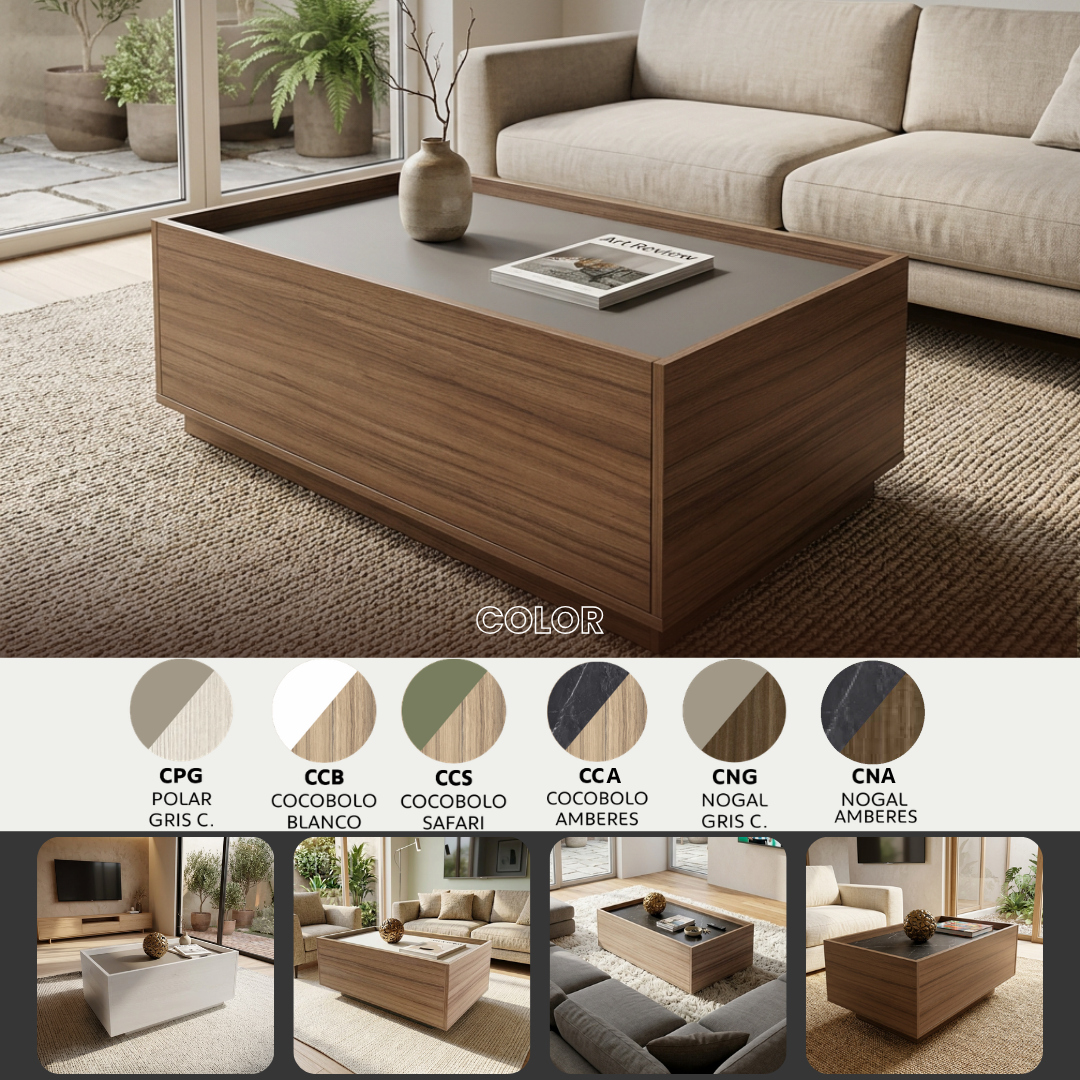 Mesa de Centro 90 cm 1 Pta 4235 - Imagen 3