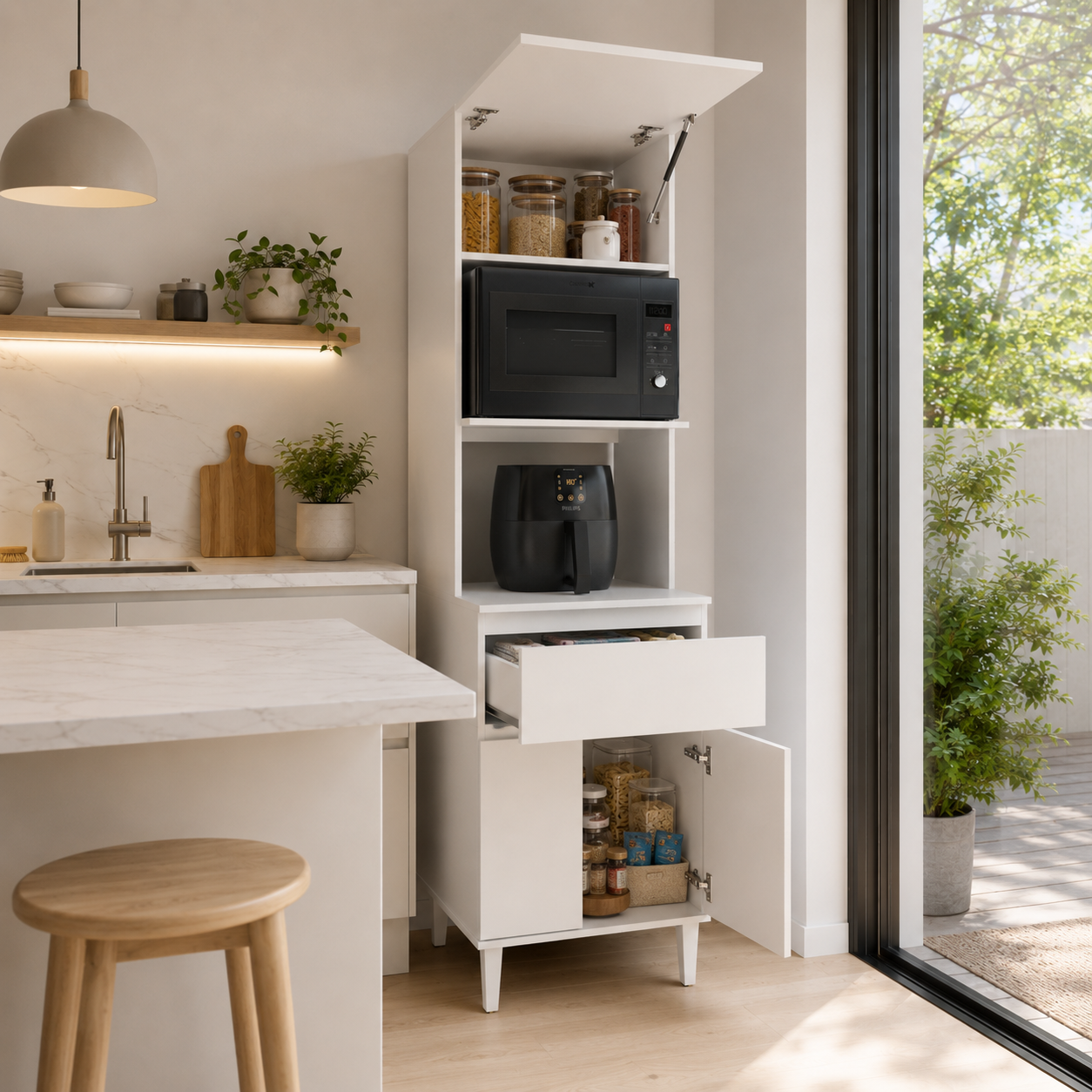 Columna Portamicroondas 60 cm Tables 85011 - Imagen 3